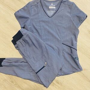 Adar Blue Scrub Set